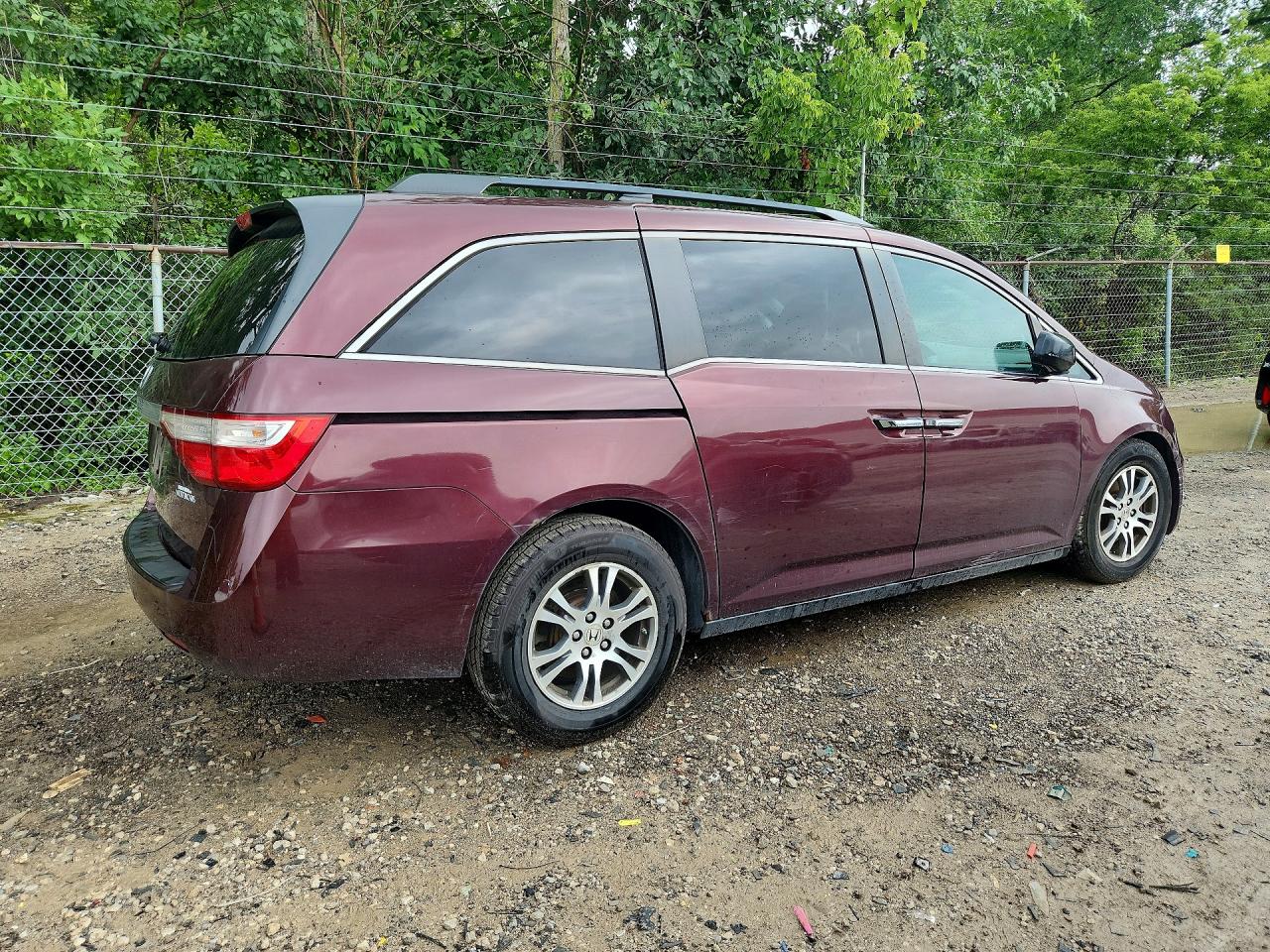 2012 Honda Odyssey Ex Burgundy vin: 5FNRL5H43CB115989