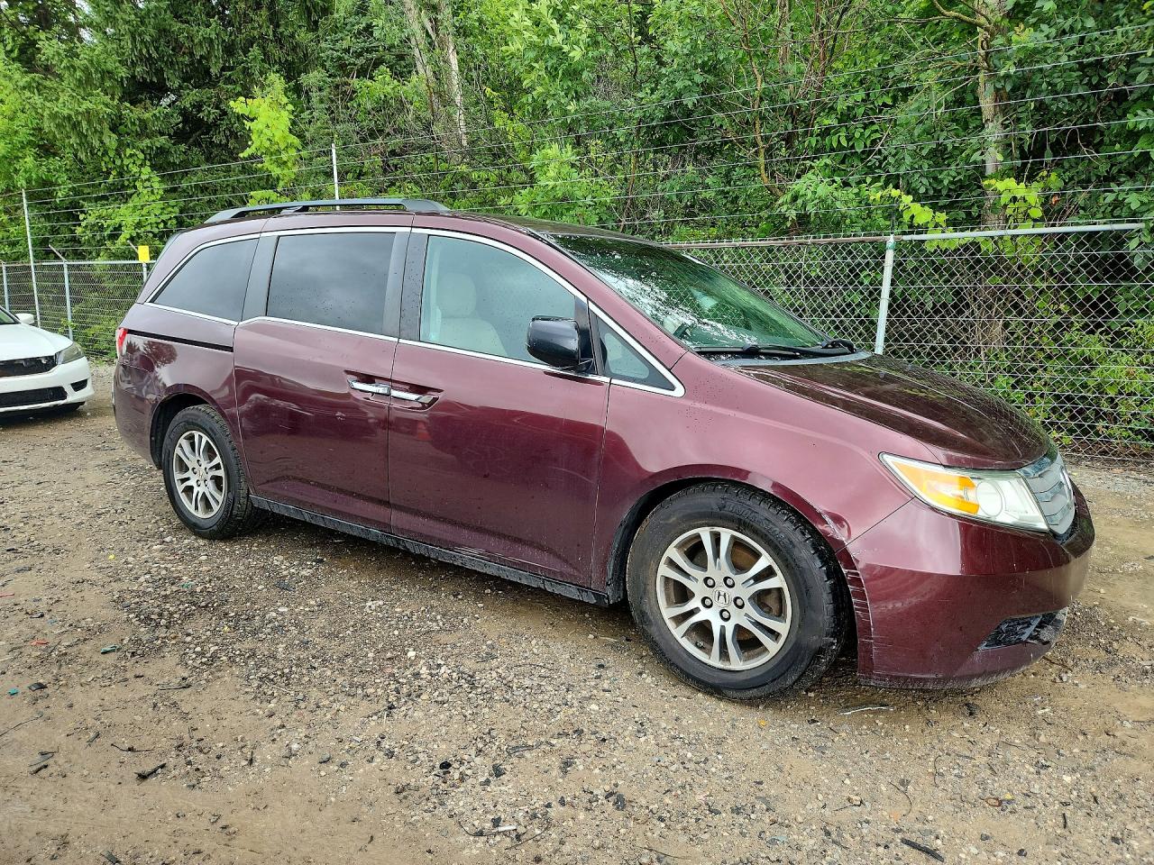 2012 Honda Odyssey Ex Burgundy vin: 5FNRL5H43CB115989