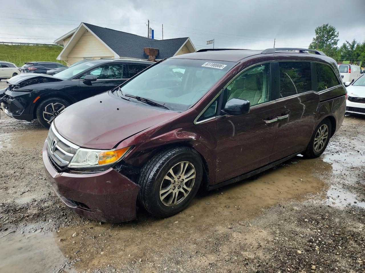 2012 Honda Odyssey Ex Burgundy vin: 5FNRL5H43CB115989