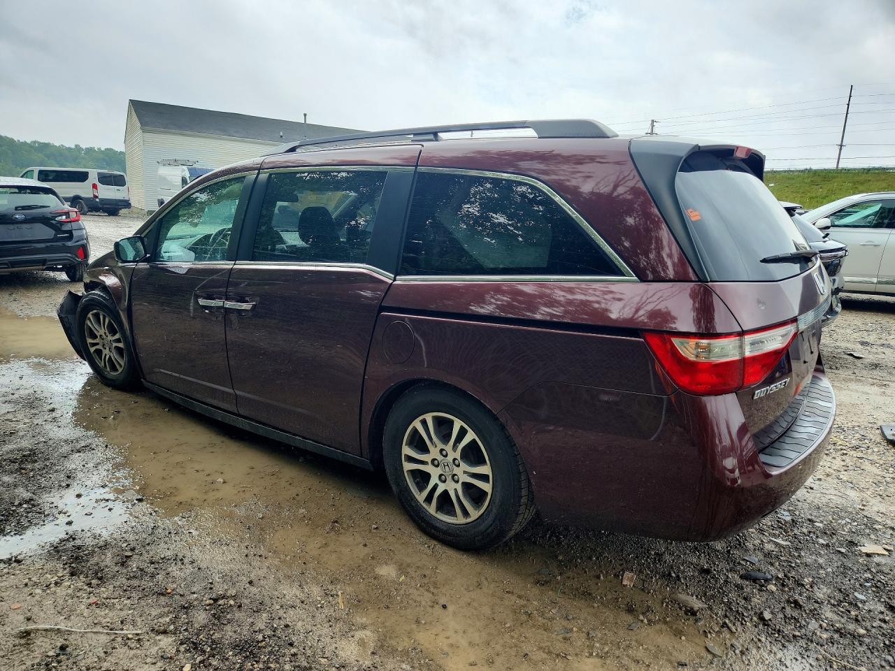 2012 Honda Odyssey Ex Burgundy vin: 5FNRL5H43CB115989