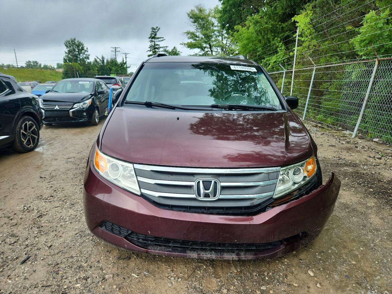 2012 Honda Odyssey Ex Burgundy vin: 5FNRL5H43CB115989
