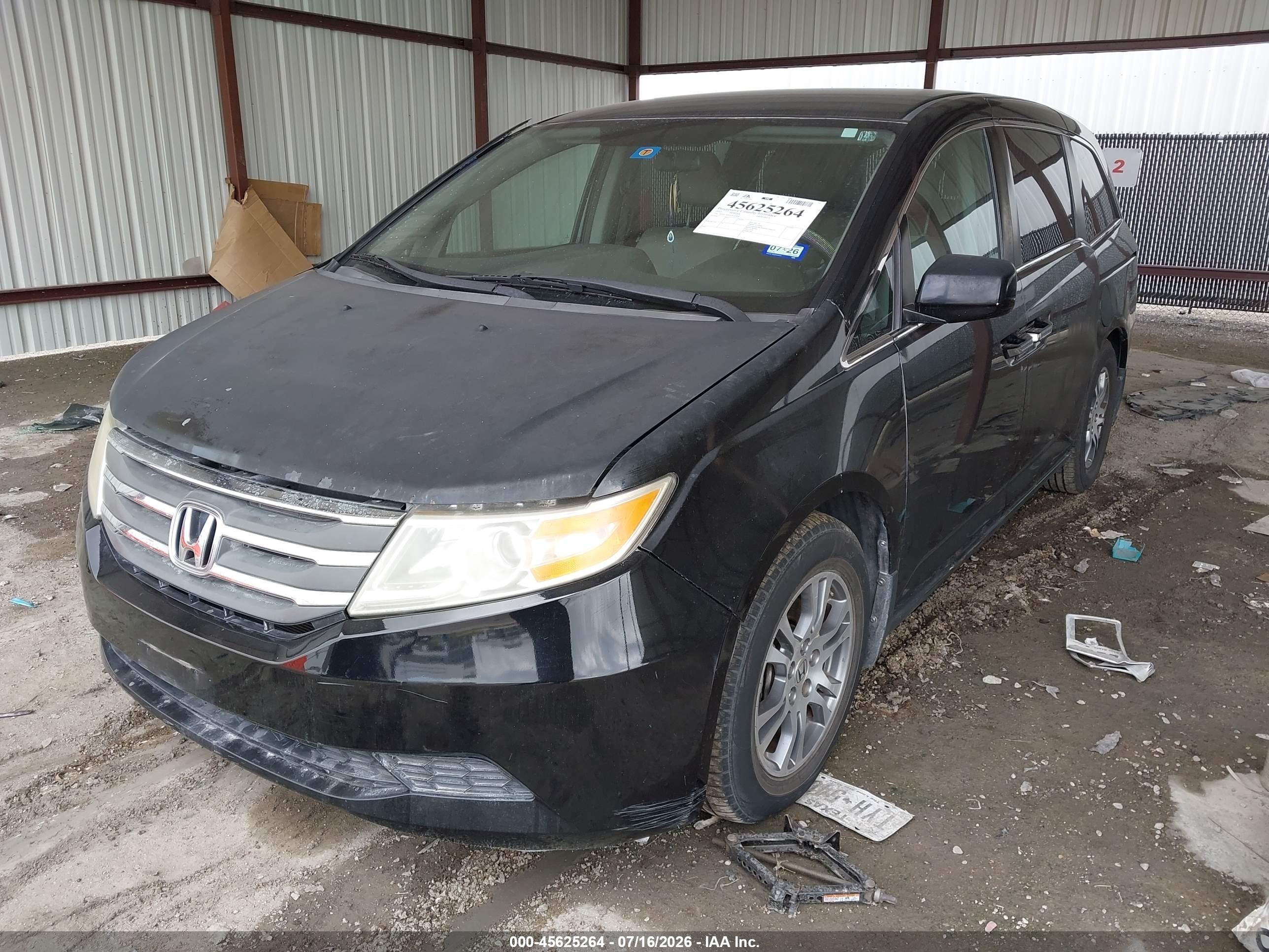 2012 Honda Odyssey Ex Black vin: 5FNRL5H43CB125499