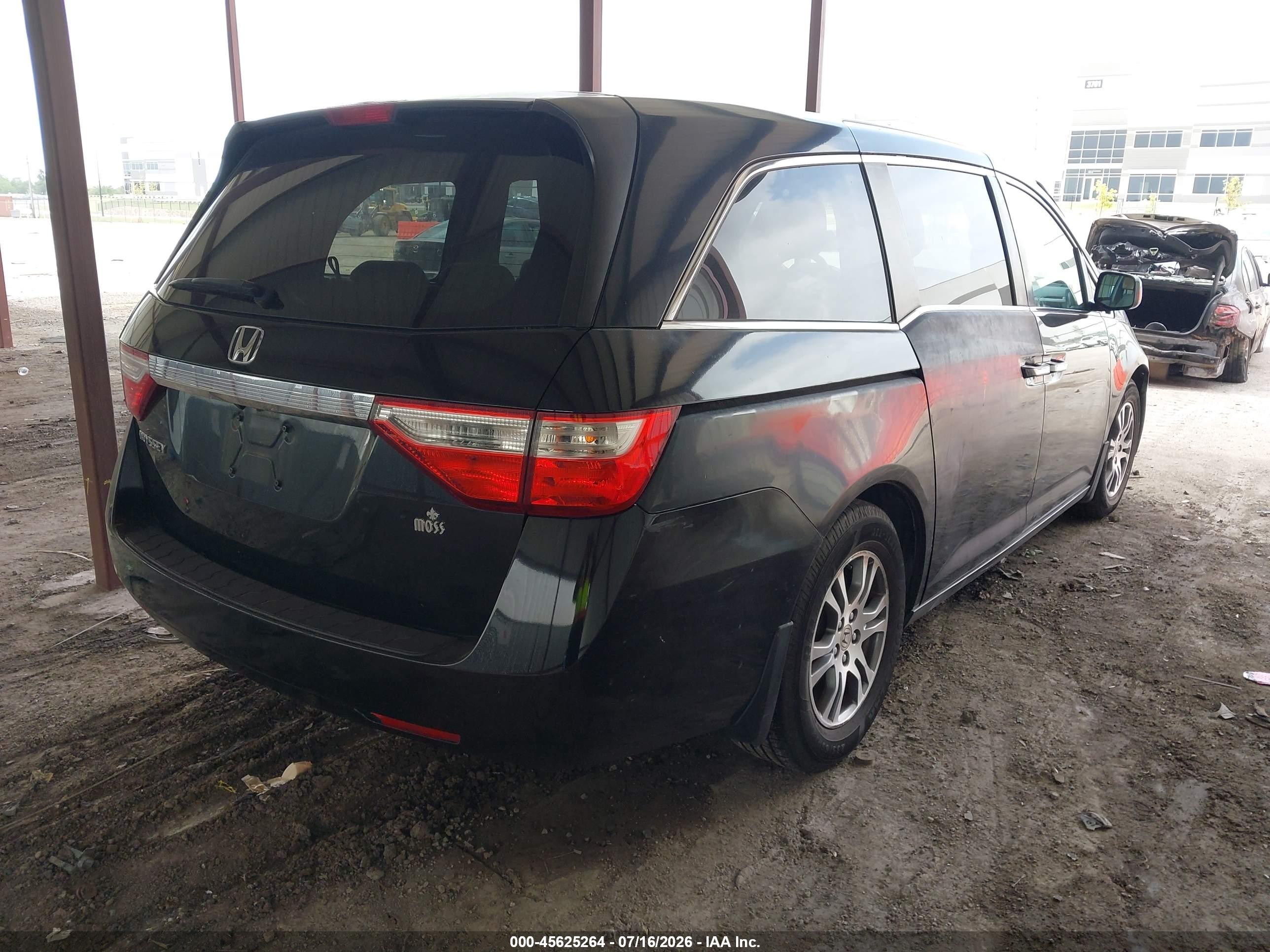 2012 Honda Odyssey Ex Black vin: 5FNRL5H43CB125499