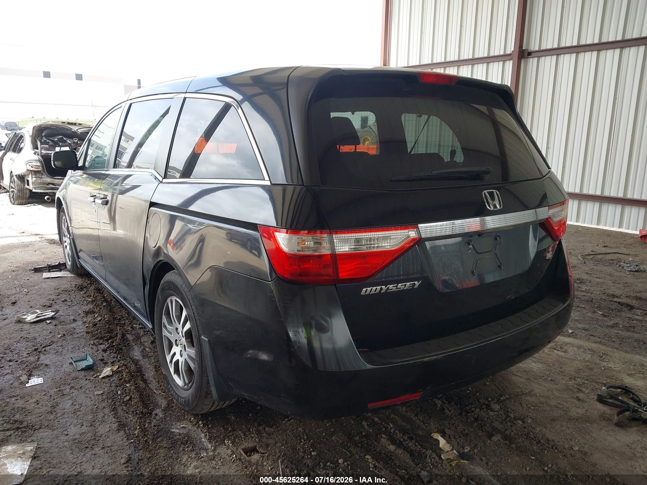 2012 Honda Odyssey Ex Black vin: 5FNRL5H43CB125499
