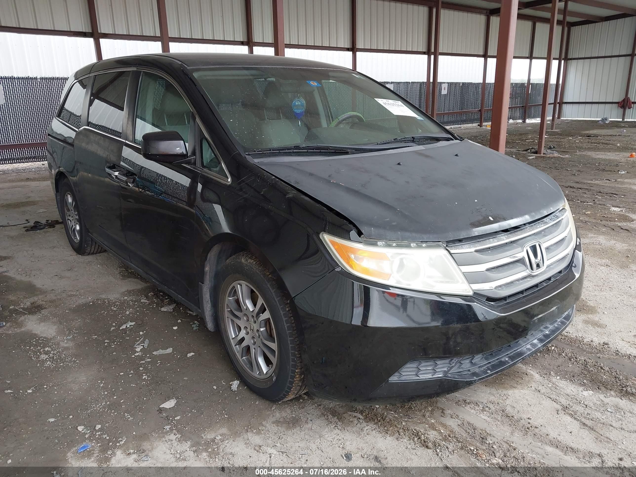 2012 Honda Odyssey Ex Черный vin: 5FNRL5H43CB125499