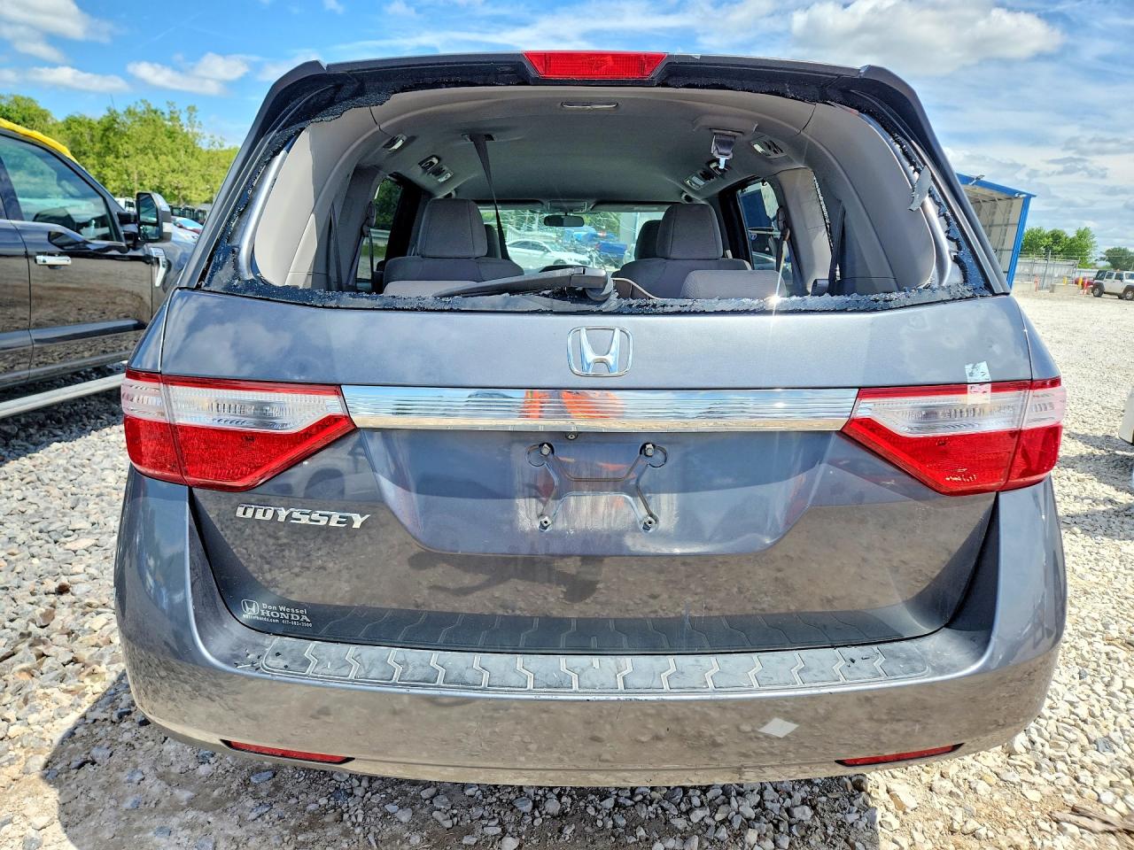 2013 Honda Odyssey Ex Gray vin: 5FNRL5H43DB004232