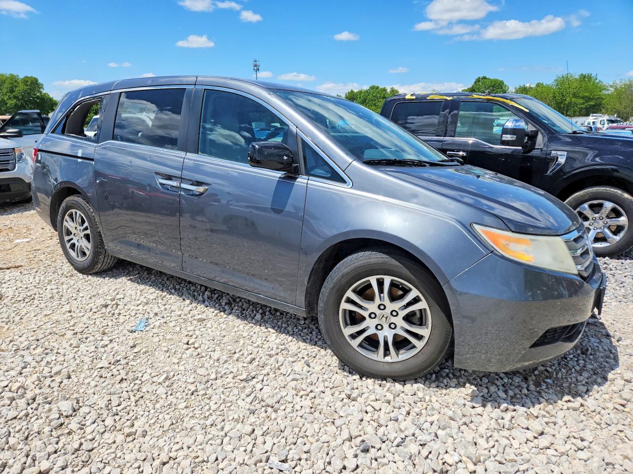 2013 Honda Odyssey Ex Gray vin: 5FNRL5H43DB004232