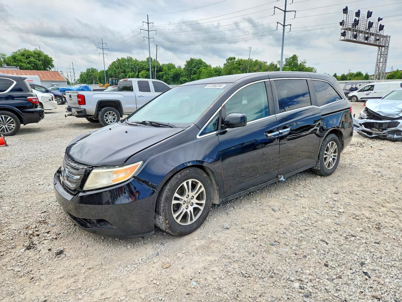 2013 Honda Odyssey Ex Black vin: 5FNRL5H43DB007454