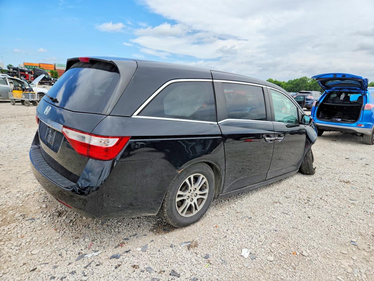 2013 Honda Odyssey Ex Black vin: 5FNRL5H43DB007454