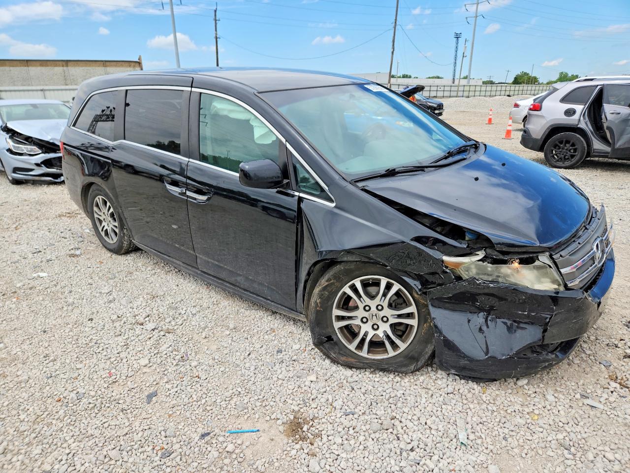 2013 Honda Odyssey Ex Black vin: 5FNRL5H43DB007454