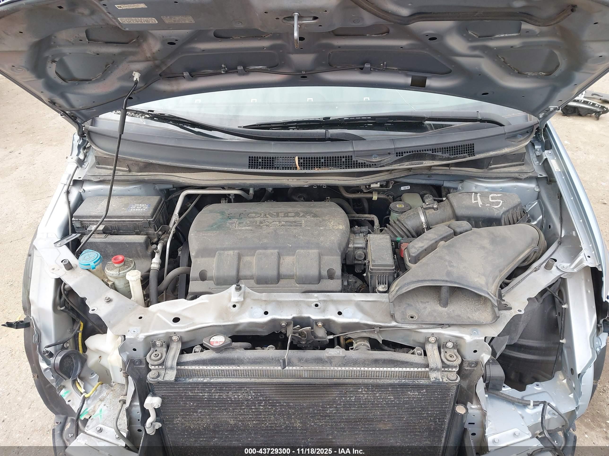 2013 Honda Odyssey Ex Light Blue vin: 5FNRL5H43DB073275