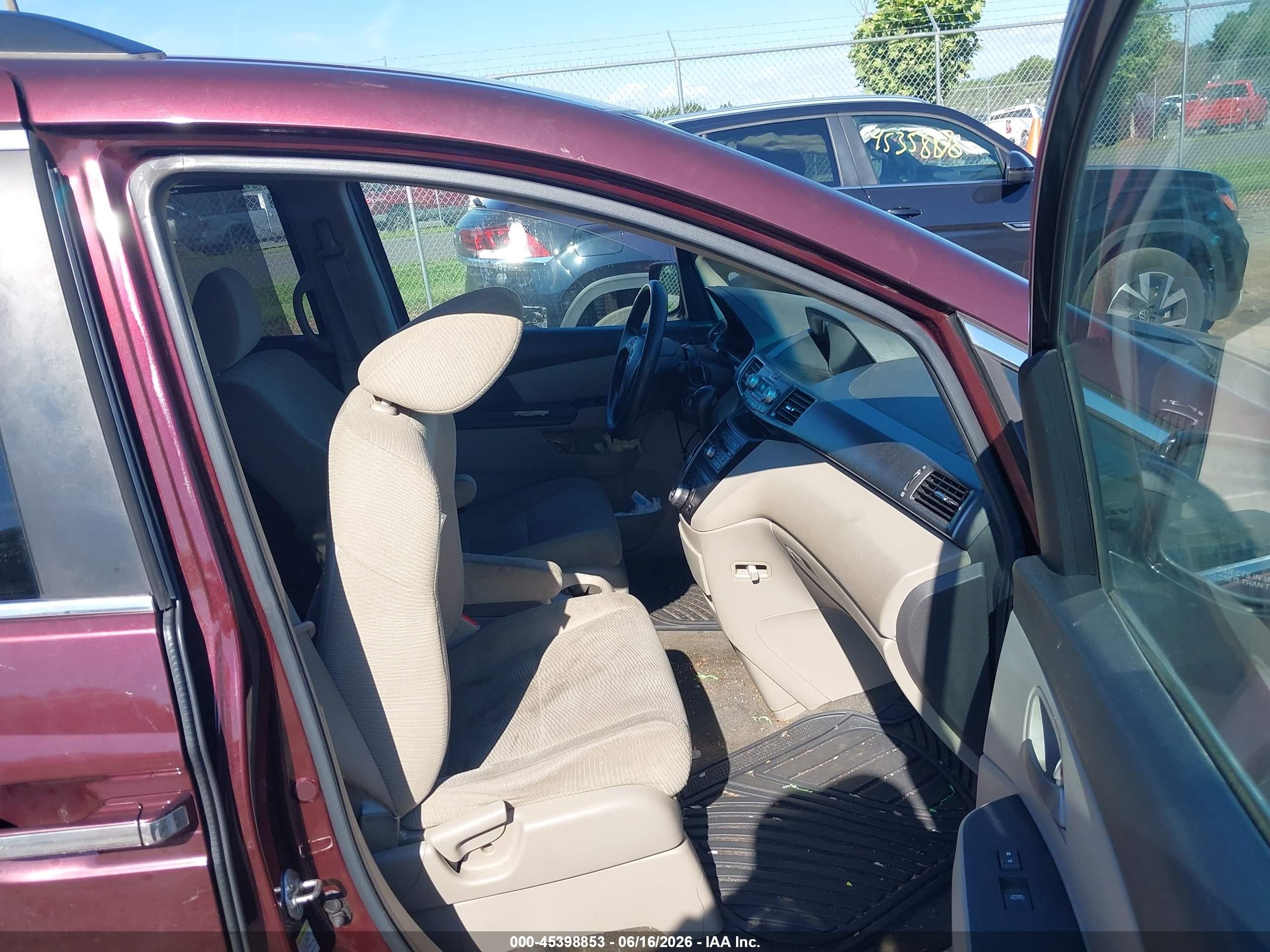 2013 Honda Odyssey Ex Red vin: 5FNRL5H43DB075446