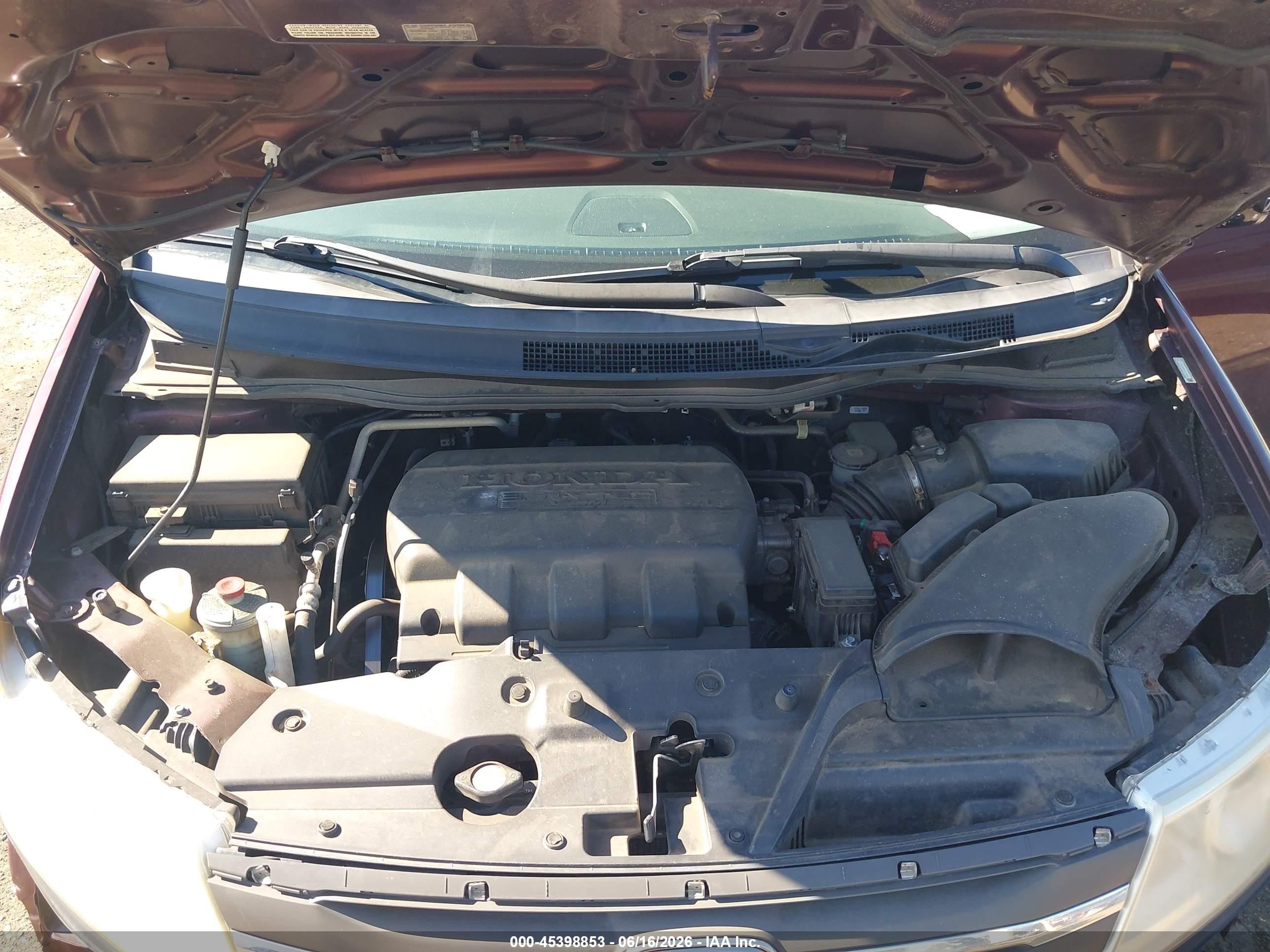 2013 Honda Odyssey Ex Red vin: 5FNRL5H43DB075446