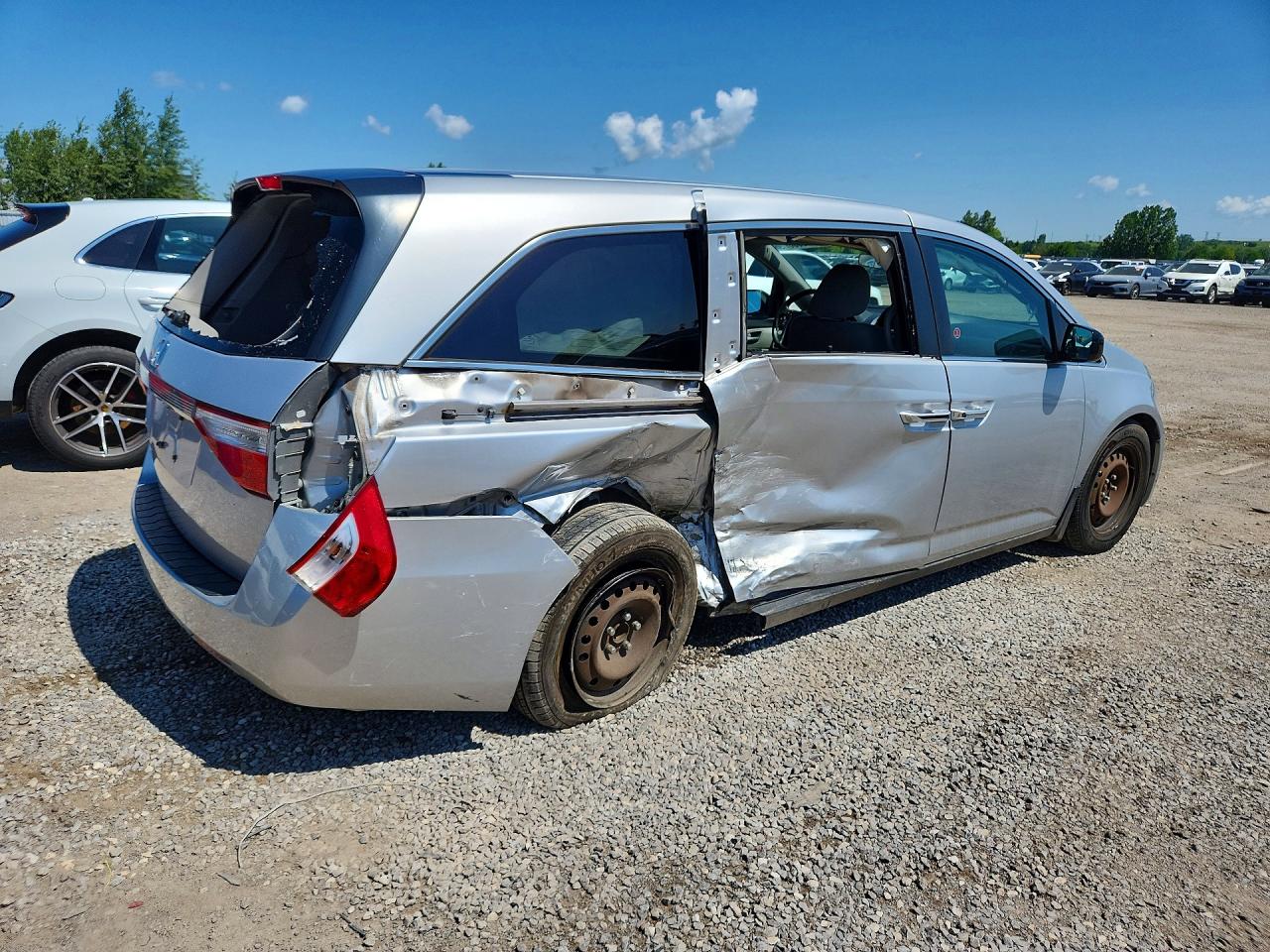 2013 Honda Odyssey Ex Silver vin: 5FNRL5H43DB503936