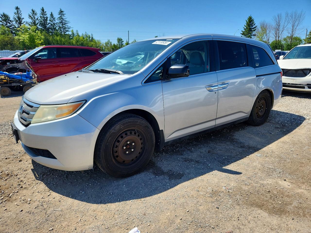 2013 Honda Odyssey Ex Silver vin: 5FNRL5H43DB503936