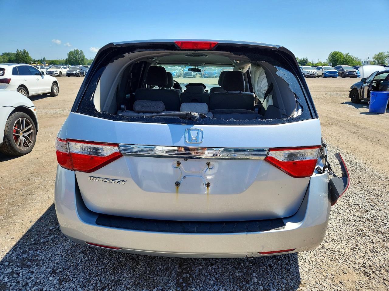 2013 Honda Odyssey Ex Silver vin: 5FNRL5H43DB503936
