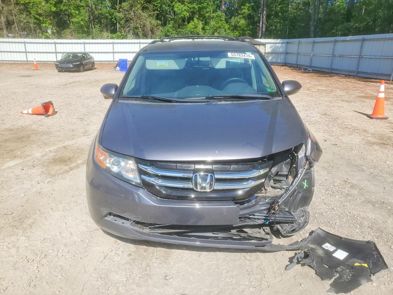 2014 Honda Odyssey Ex Gray vin: 5FNRL5H43EB007911