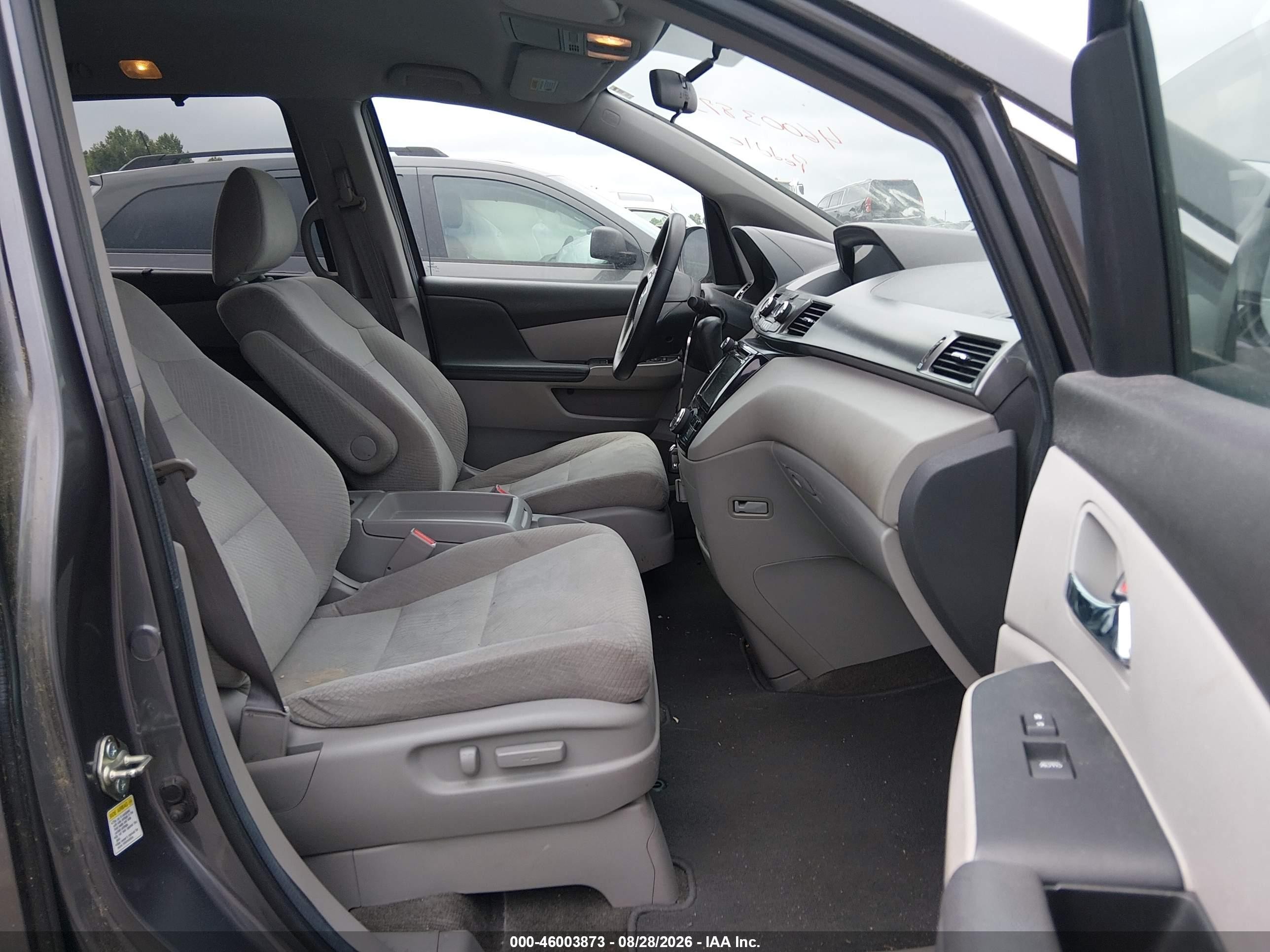 2014 Honda Odyssey Ex Gray vin: 5FNRL5H43EB020884