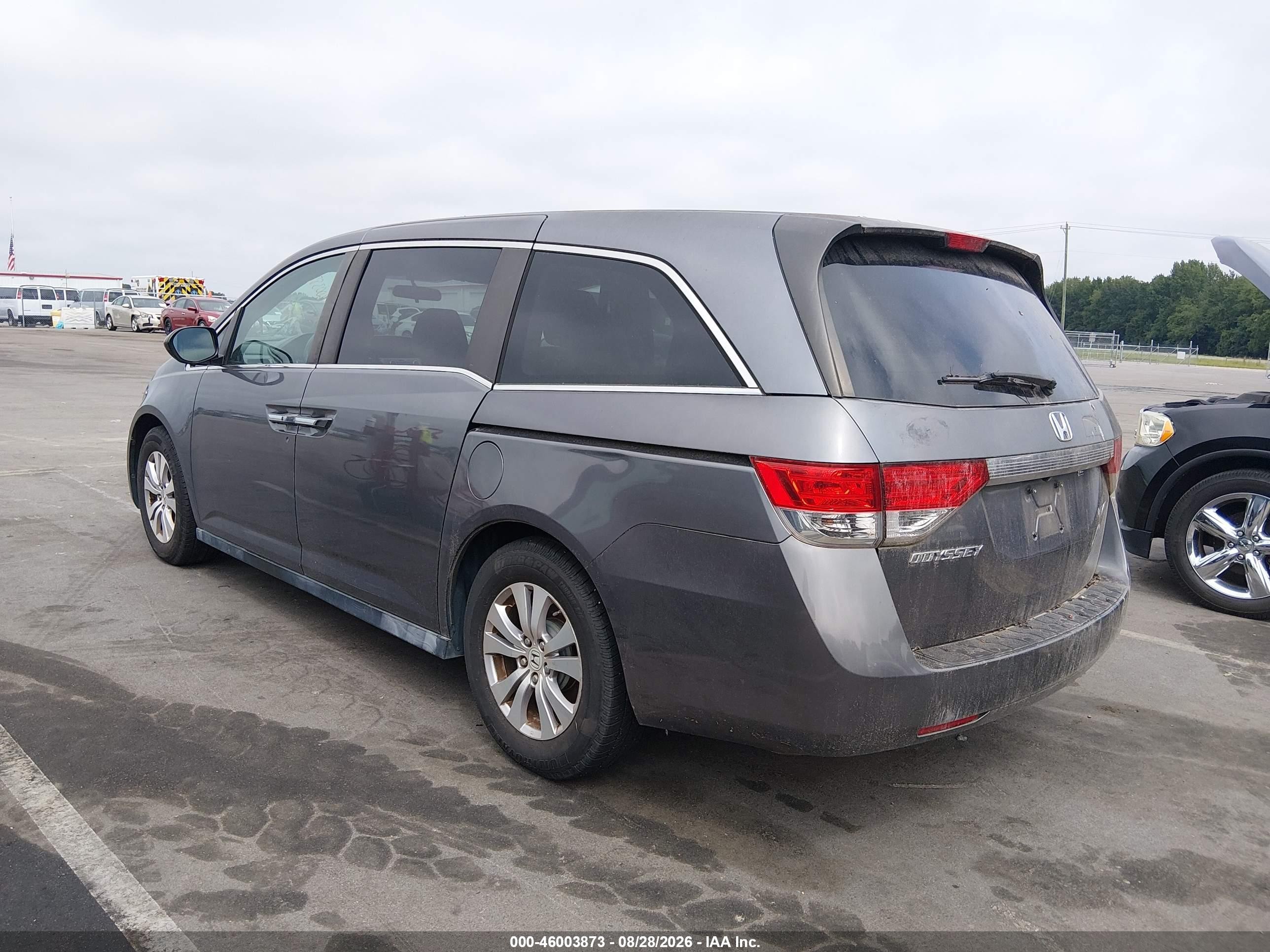 2014 Honda Odyssey Ex Gray vin: 5FNRL5H43EB020884