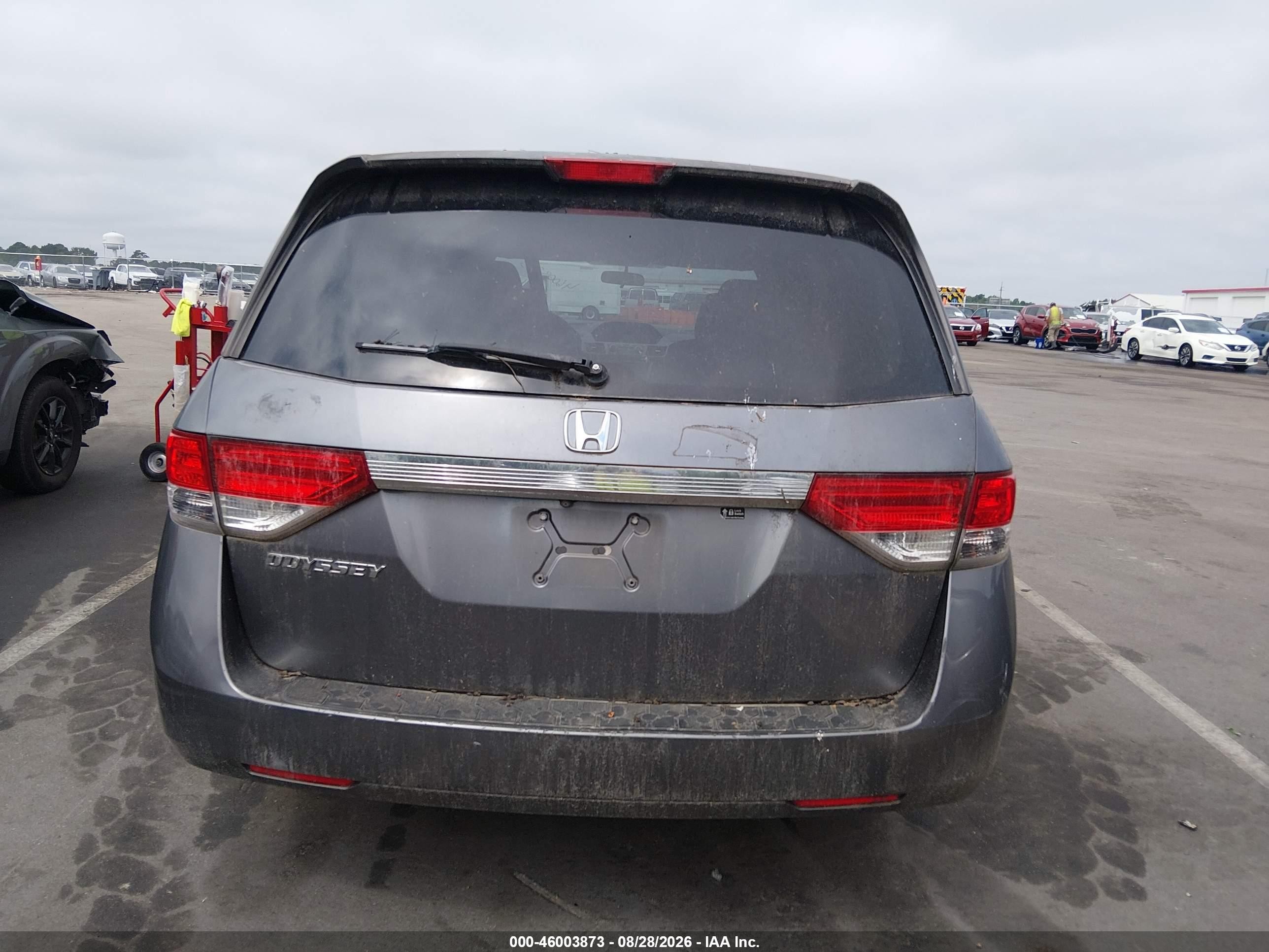 2014 Honda Odyssey Ex Gray vin: 5FNRL5H43EB020884