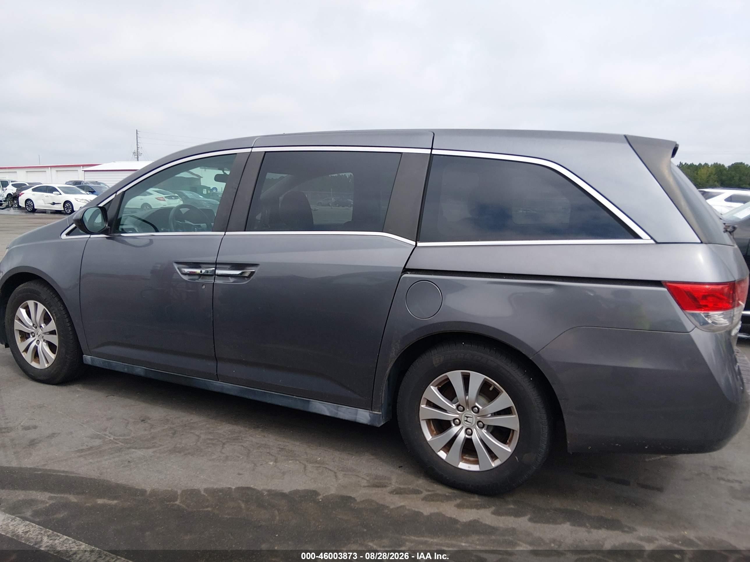 2014 Honda Odyssey Ex Gray vin: 5FNRL5H43EB020884