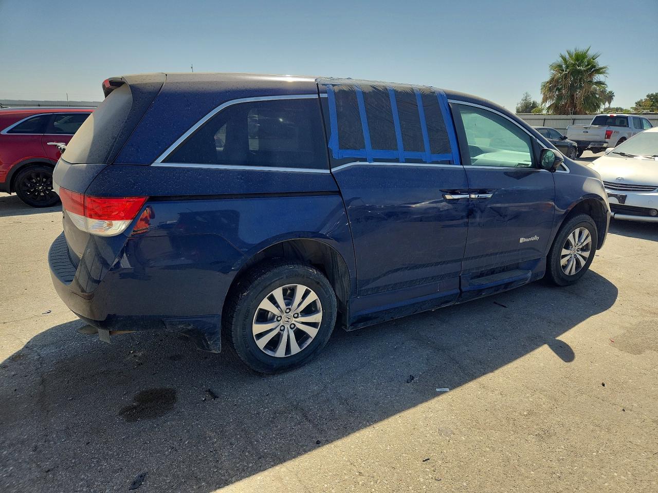 2014 Honda Odyssey Ex Blue vin: 5FNRL5H43EB042366