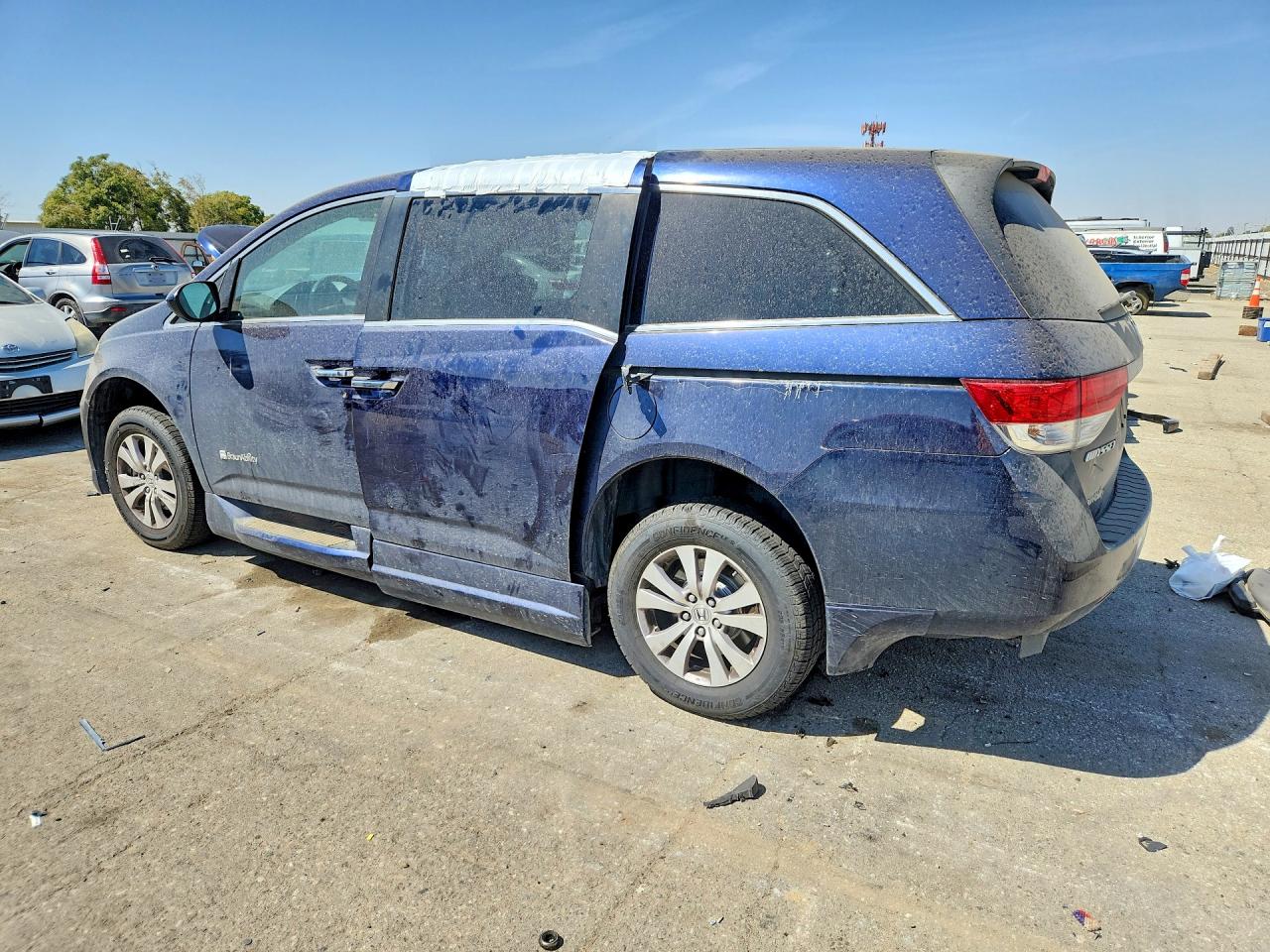 2014 Honda Odyssey Ex Blue vin: 5FNRL5H43EB042366