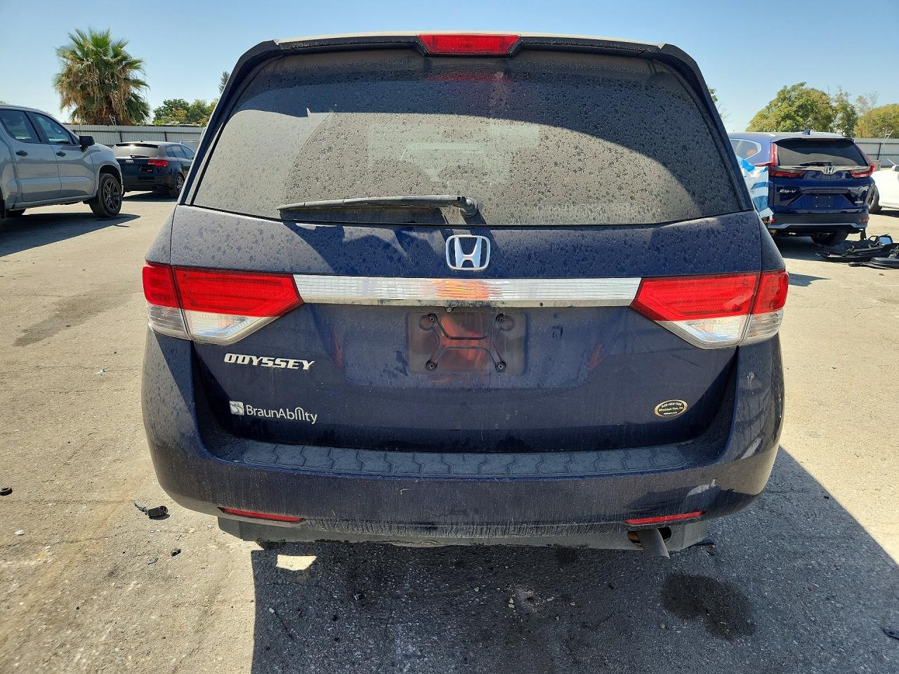 2014 Honda Odyssey Ex Blue vin: 5FNRL5H43EB042366