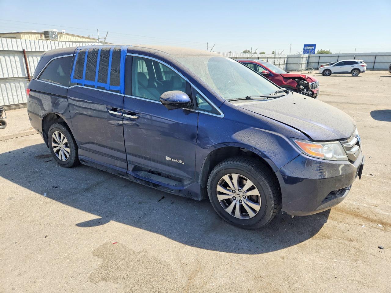 2014 Honda Odyssey Ex Blue vin: 5FNRL5H43EB042366