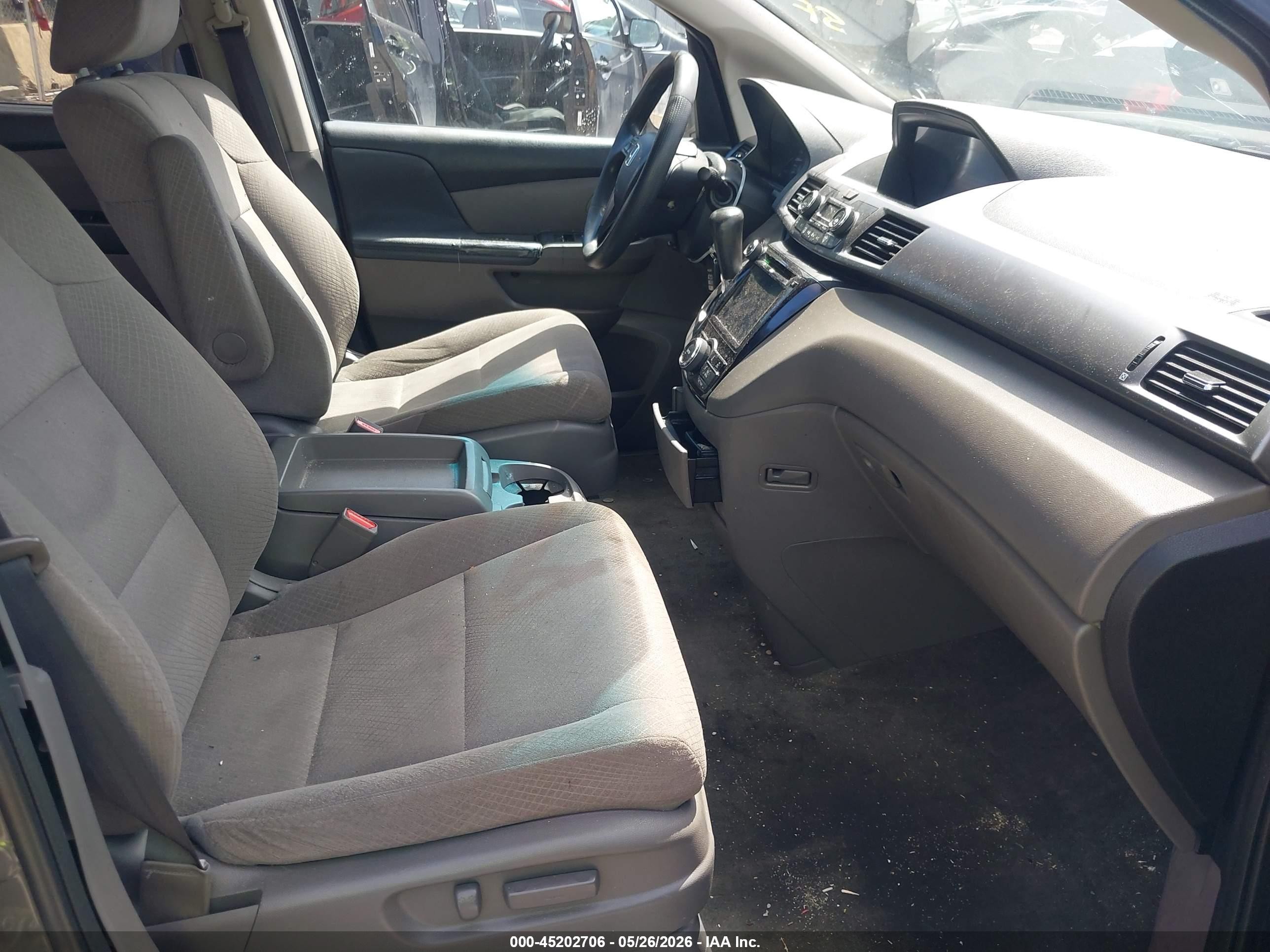 2014 Honda Odyssey Ex Gray vin: 5FNRL5H43EB112089