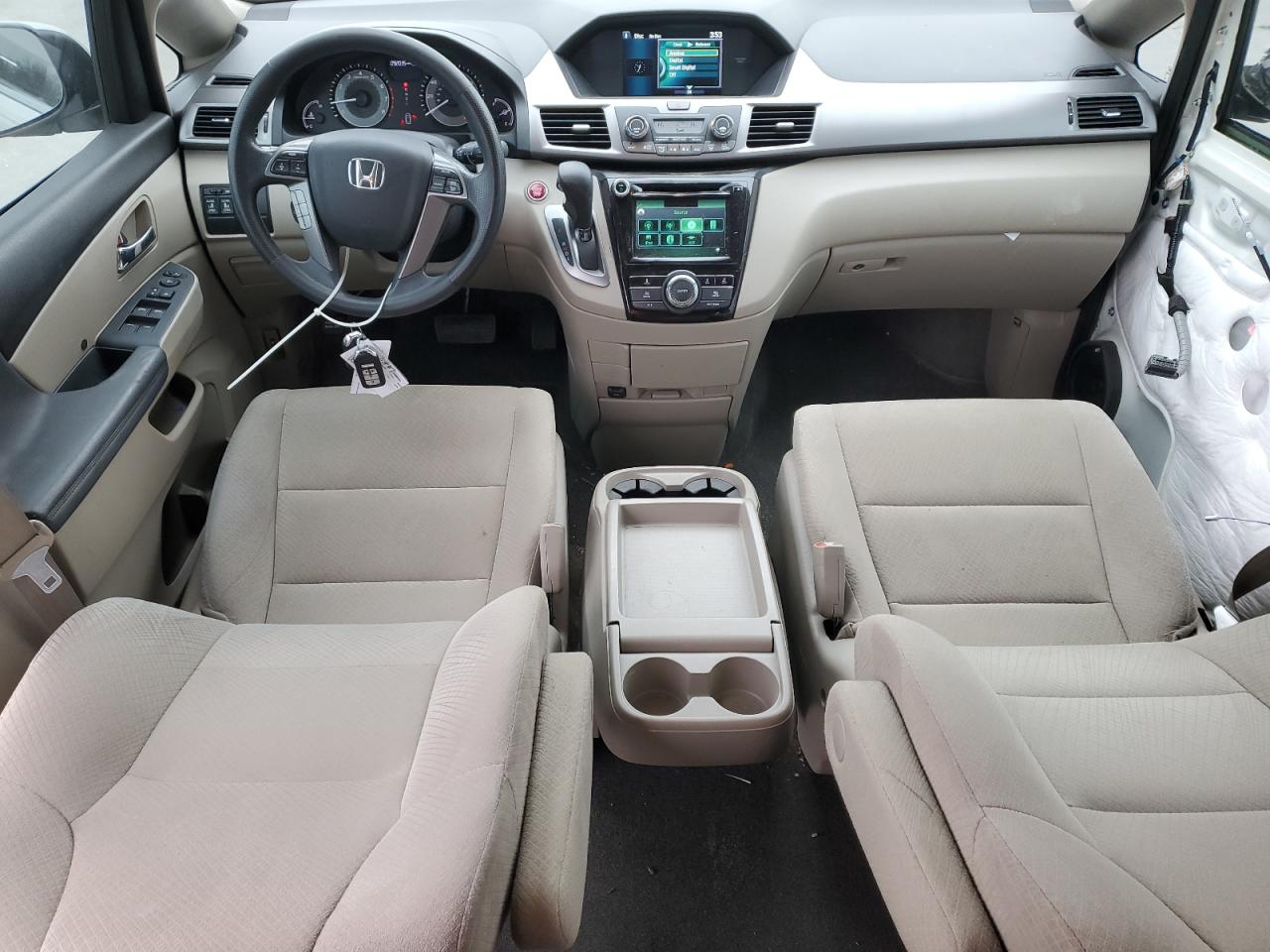 2015 Honda Odyssey Ex White vin: 5FNRL5H43FB034284