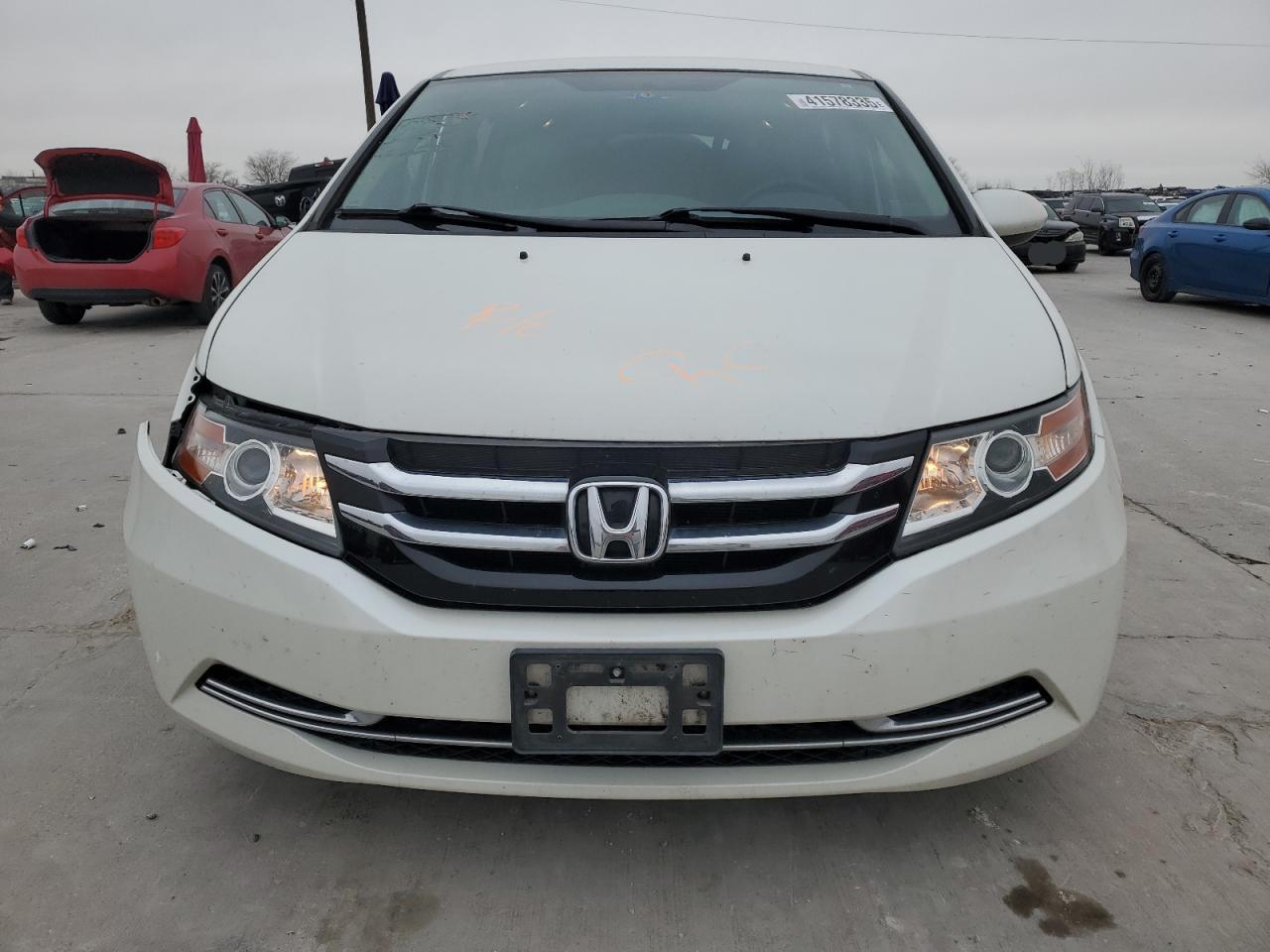 2015 Honda Odyssey Ex White vin: 5FNRL5H43FB034284