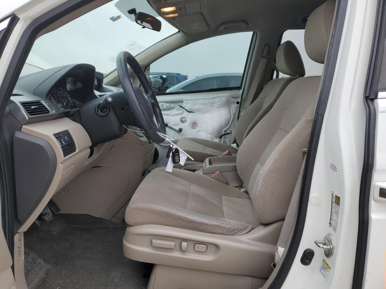 2015 Honda Odyssey Ex White vin: 5FNRL5H43FB034284