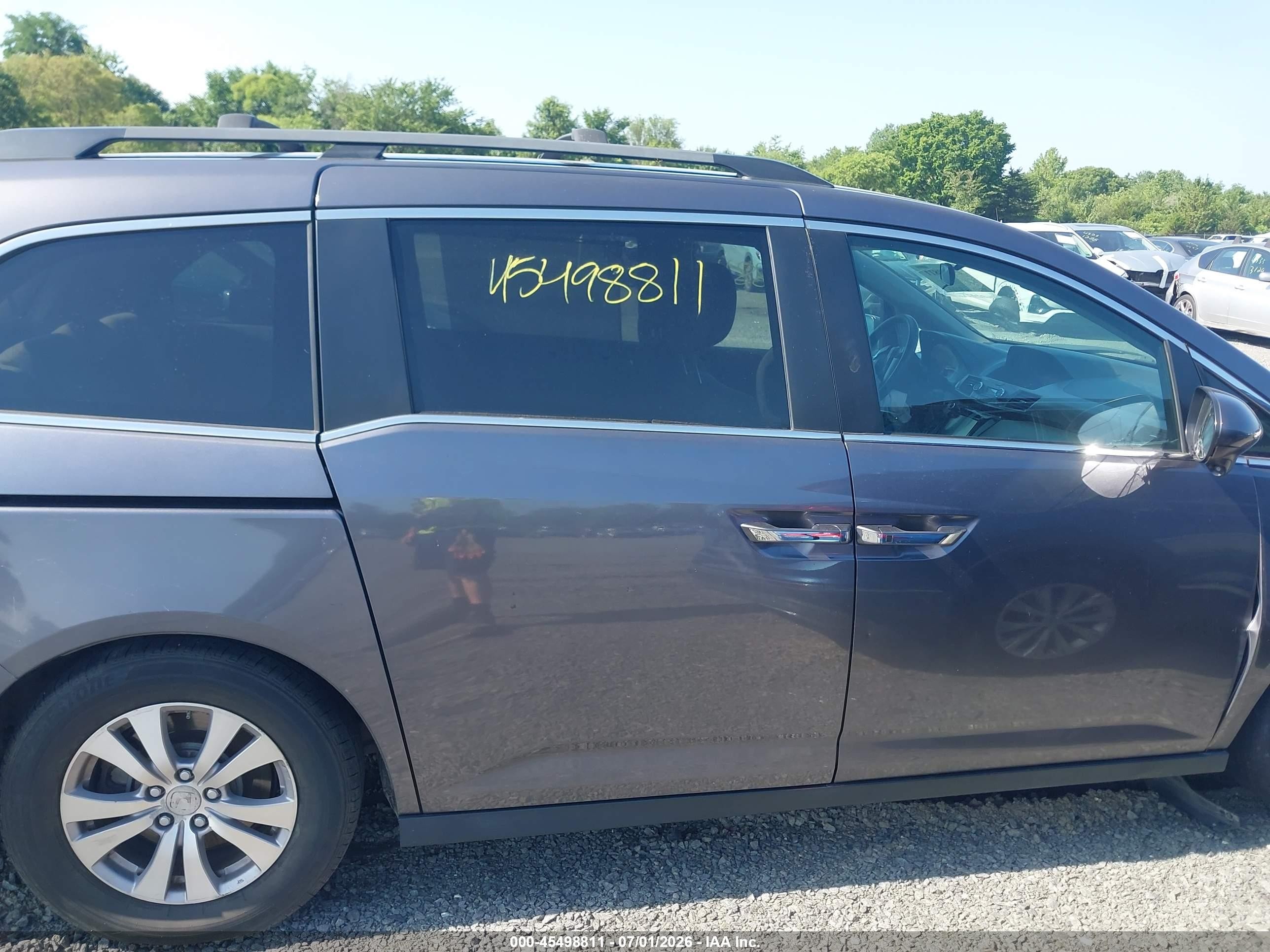 2015 Honda Odyssey Ex Gray vin: 5FNRL5H43FB062814