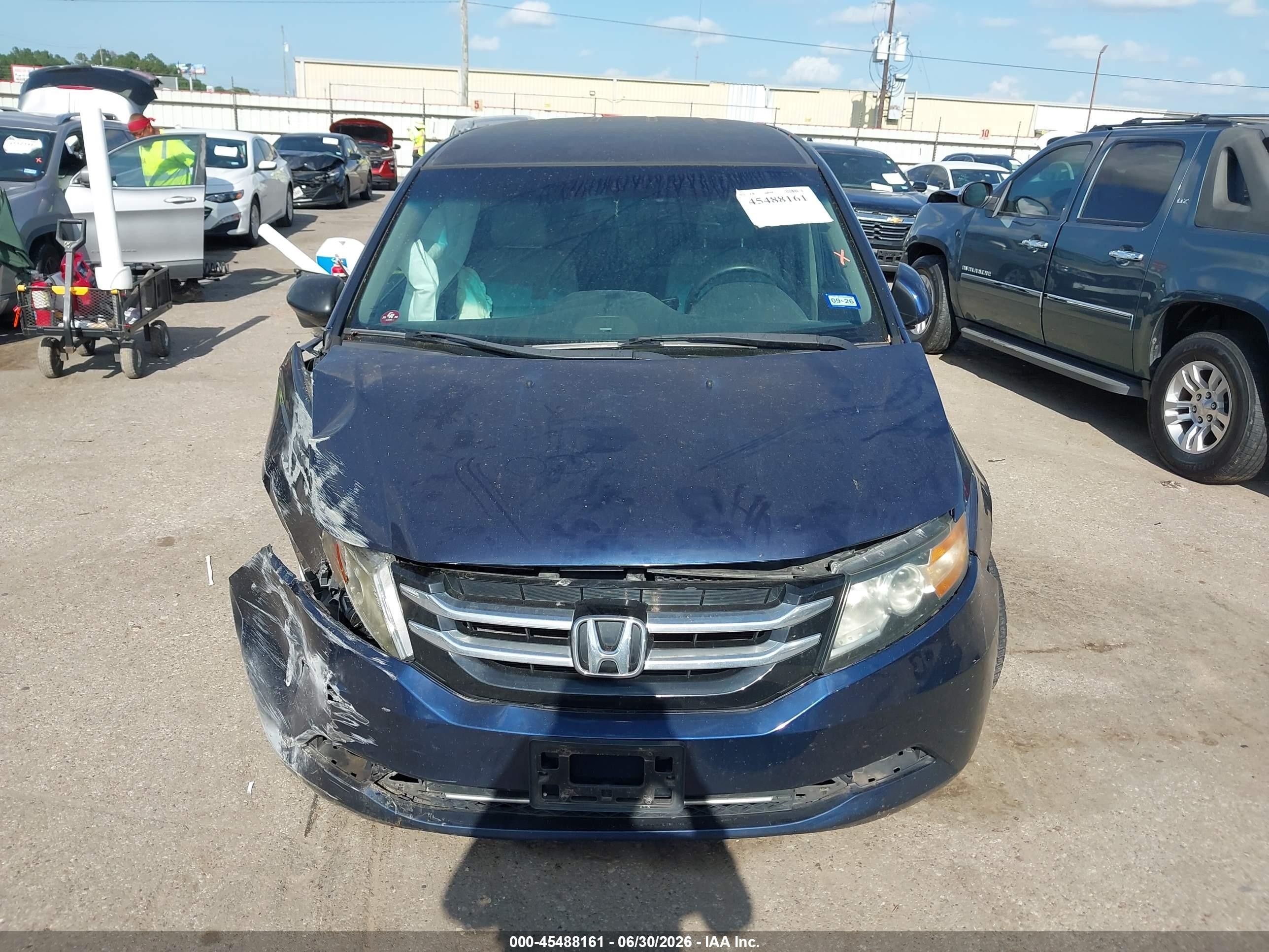 2015 Honda Odyssey Ex Dark Blue vin: 5FNRL5H43FB074221