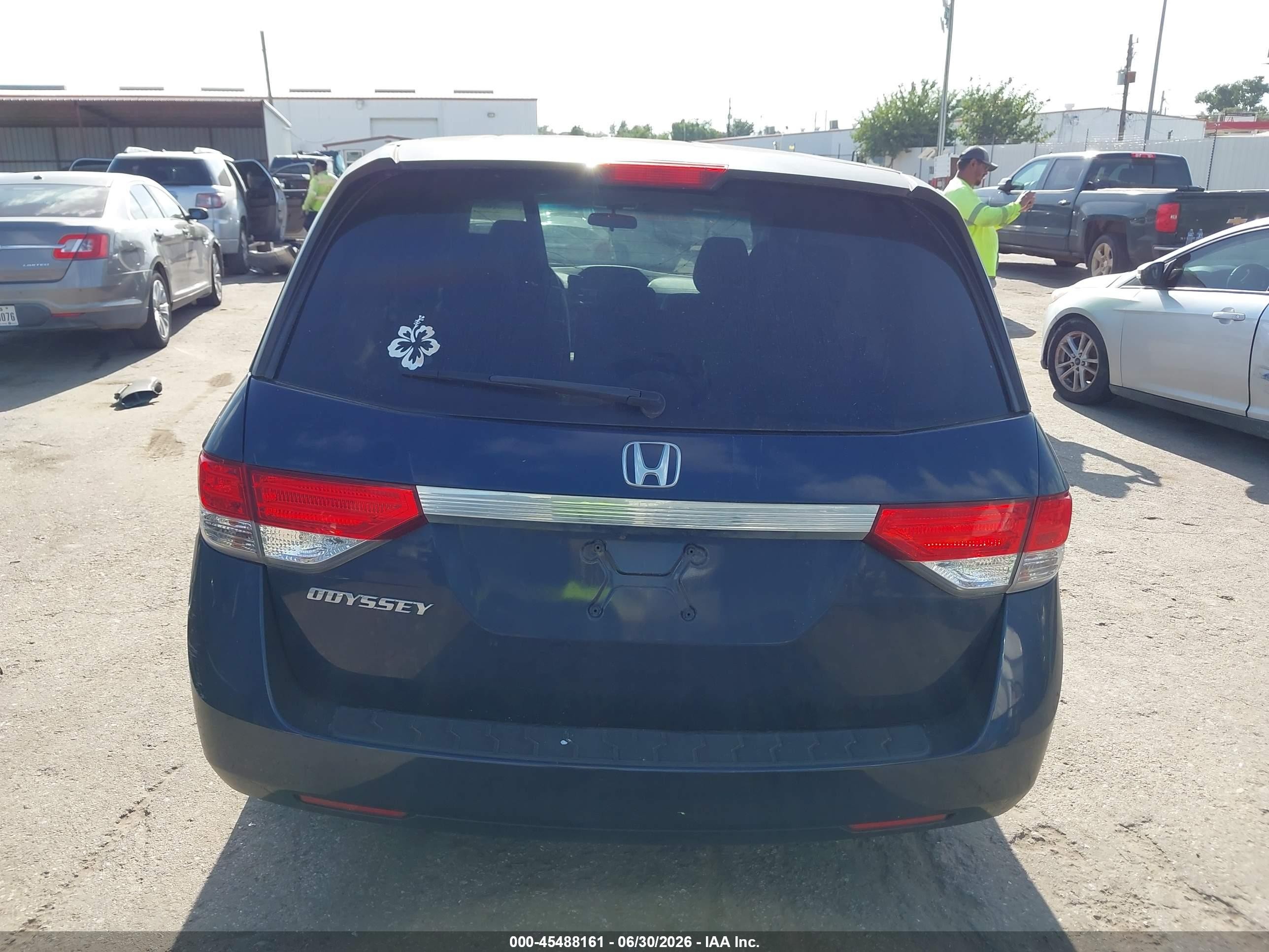 2015 Honda Odyssey Ex Dark Blue vin: 5FNRL5H43FB074221