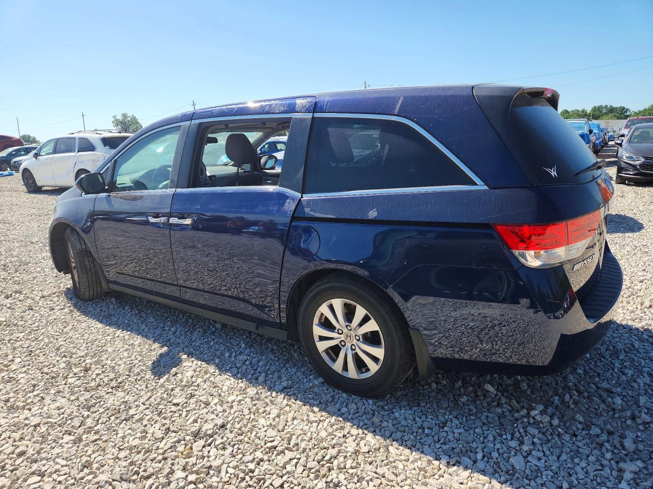2015 Honda Odyssey Ex Blue vin: 5FNRL5H43FB123093