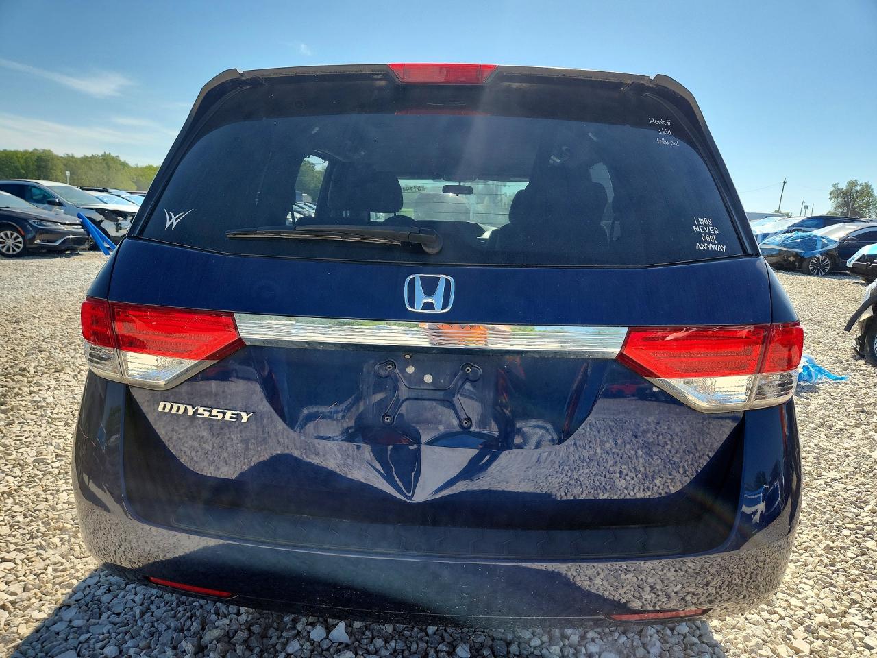 2015 Honda Odyssey Ex Blue vin: 5FNRL5H43FB123093