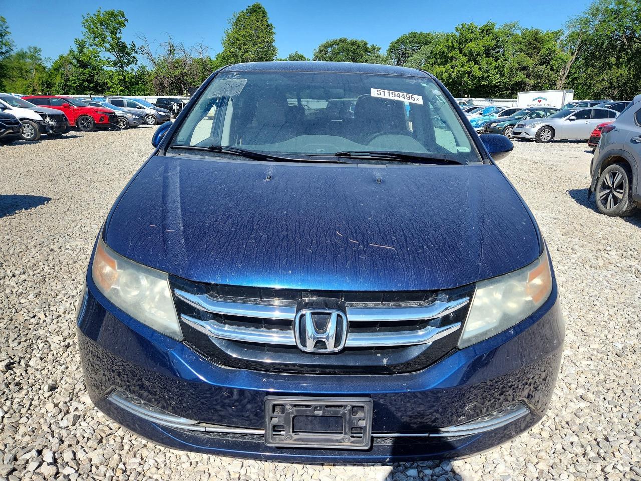 2015 Honda Odyssey Ex Blue vin: 5FNRL5H43FB123093