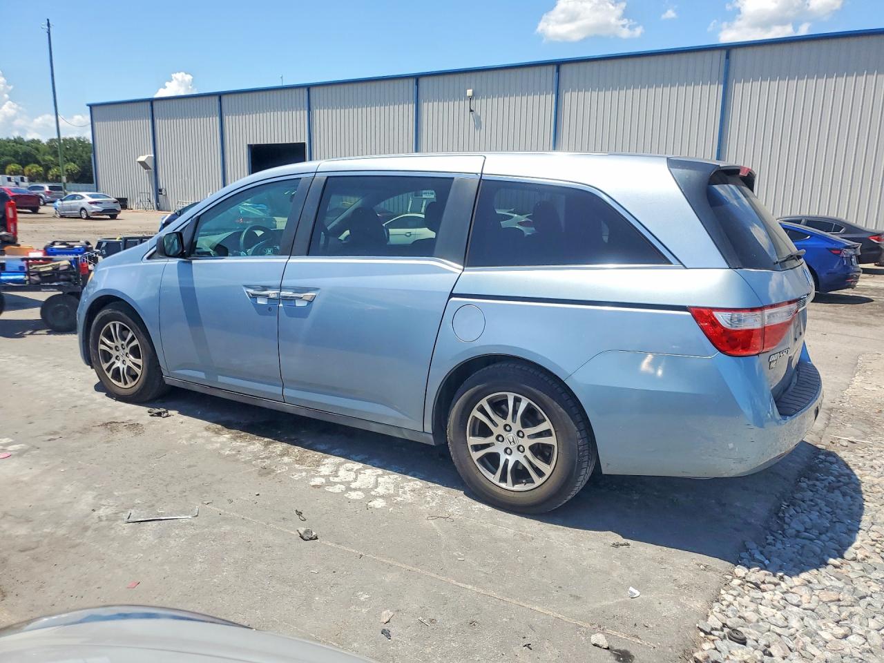 2011 Honda Odyssey Ex Blue vin: 5FNRL5H44BB035602