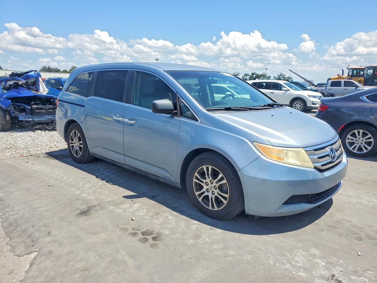 2011 Honda Odyssey Ex Blue vin: 5FNRL5H44BB035602