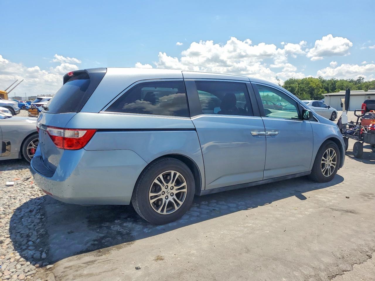 2011 Honda Odyssey Ex Blue vin: 5FNRL5H44BB035602
