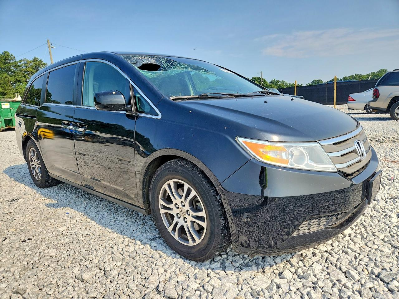 2011 Honda Odyssey Ex Black vin: 5FNRL5H44BB038175