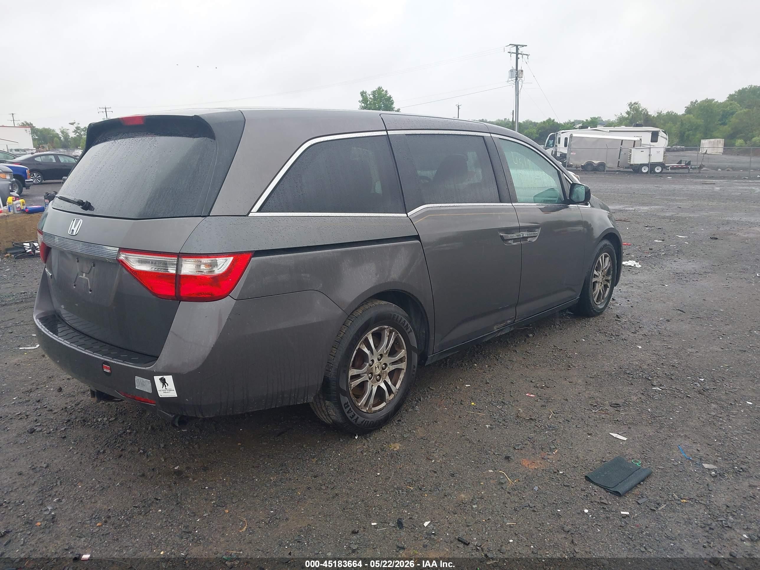 2012 Honda Odyssey Ex Серый vin: 5FNRL5H44CB071405