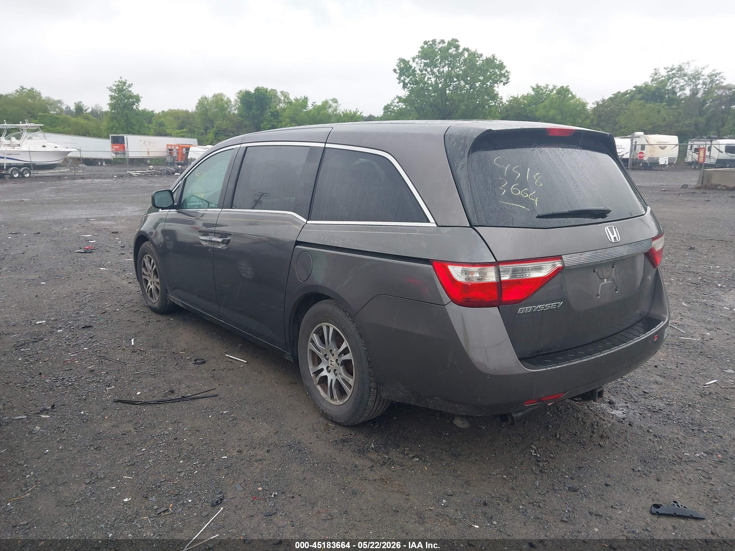 2012 Honda Odyssey Ex Серый vin: 5FNRL5H44CB071405