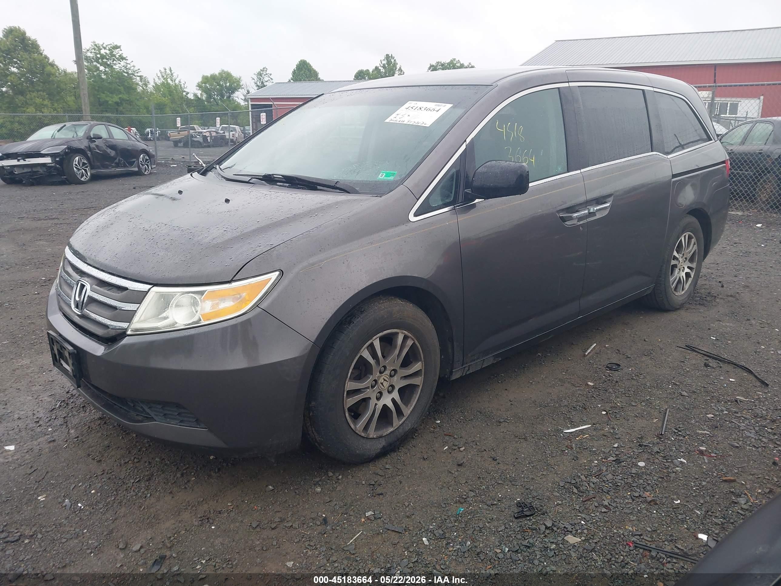 2012 Honda Odyssey Ex Серый vin: 5FNRL5H44CB071405