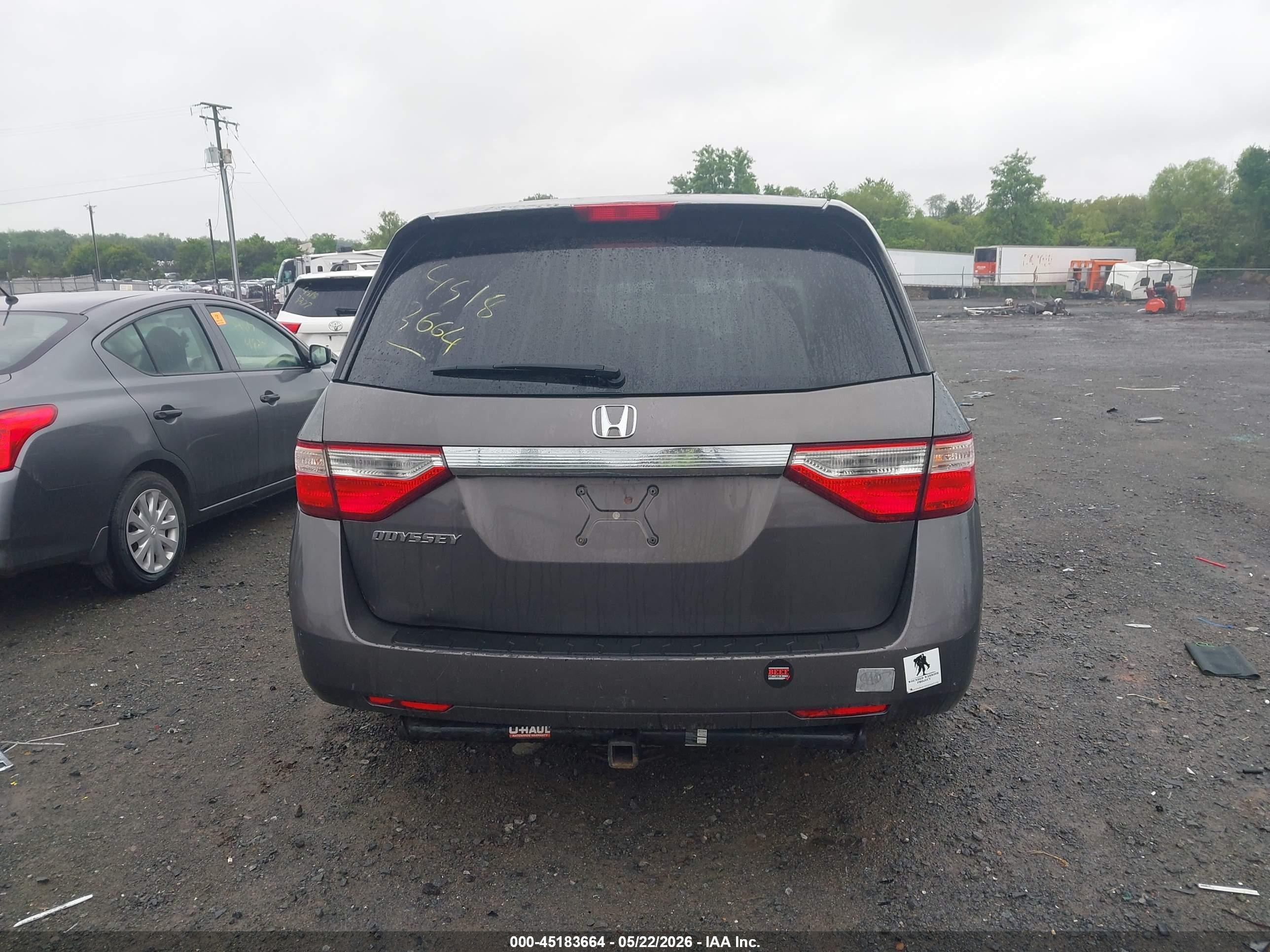 2012 Honda Odyssey Ex Серый vin: 5FNRL5H44CB071405
