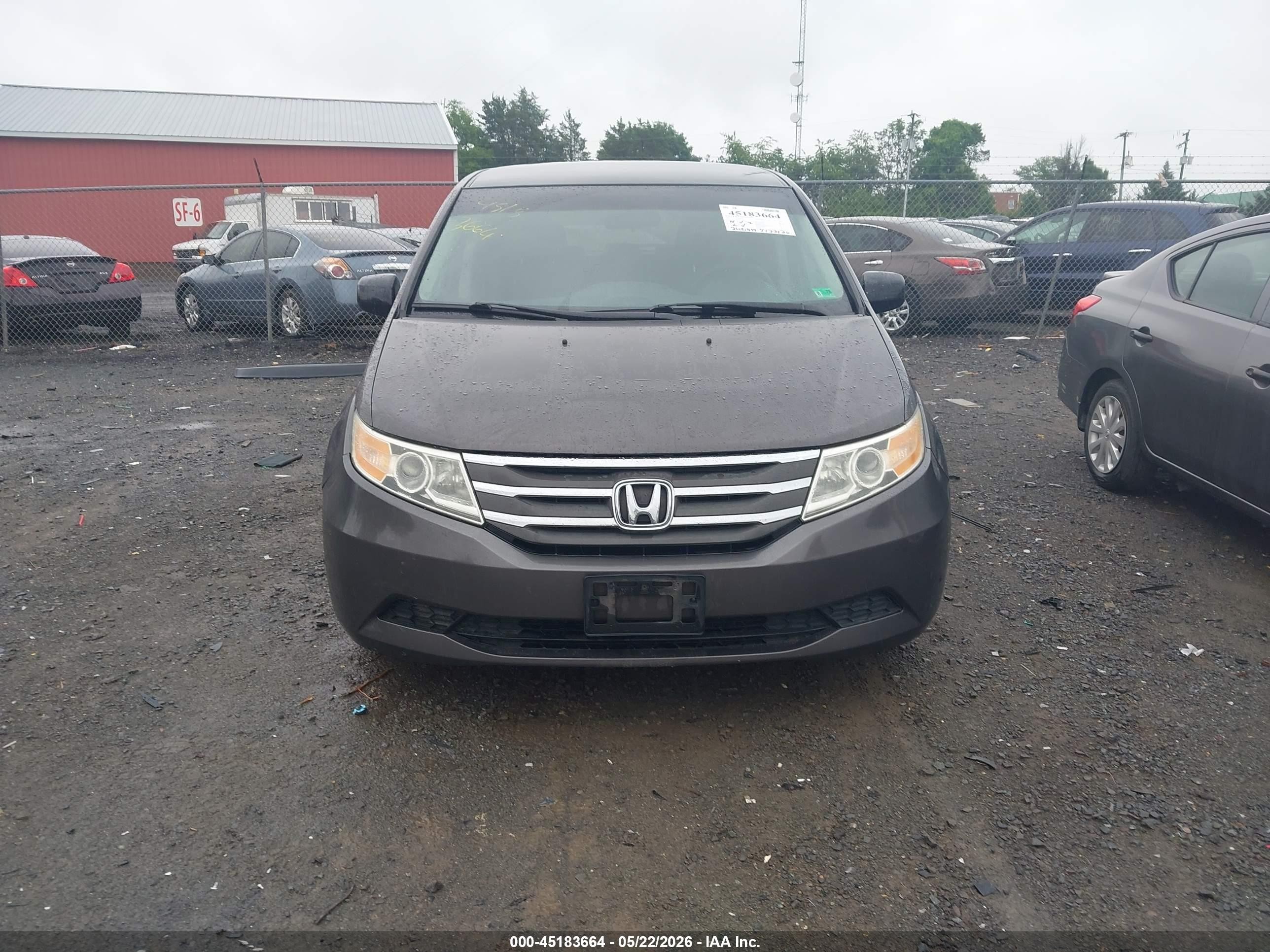 2012 Honda Odyssey Ex Серый vin: 5FNRL5H44CB071405