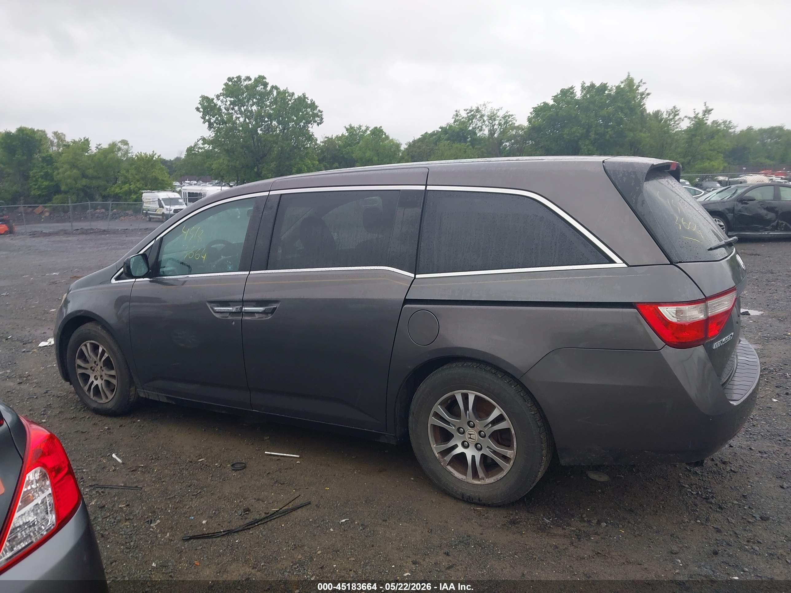2012 Honda Odyssey Ex Серый vin: 5FNRL5H44CB071405