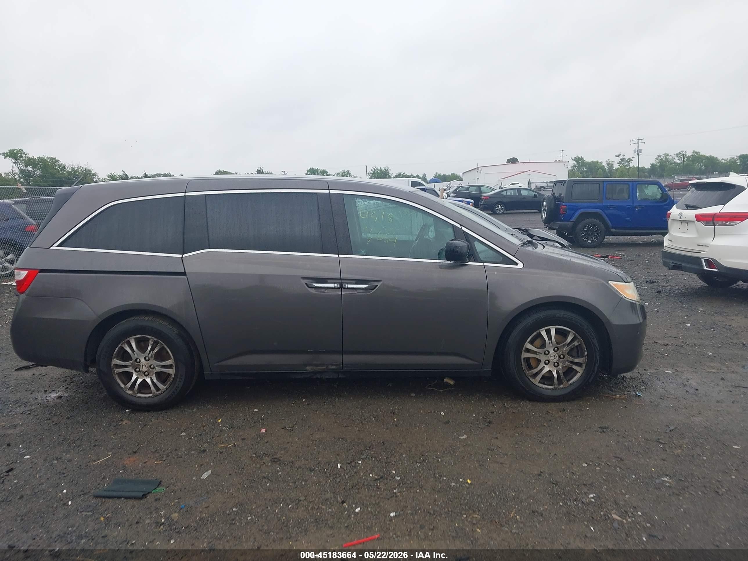 2012 Honda Odyssey Ex Серый vin: 5FNRL5H44CB071405